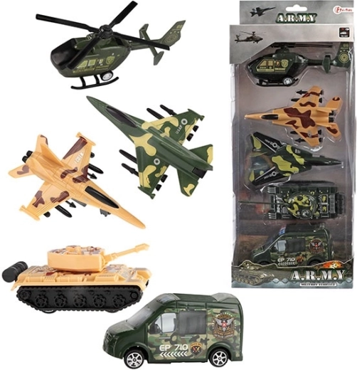 Army-Fahrzeuge – militärischer Rückzug (5 Stk. im Karton)