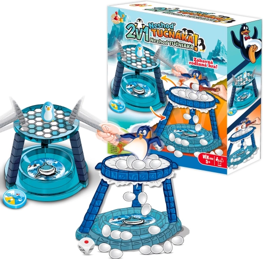 Studo Games 2in1 Stoß den Pinguin nicht herunter – familiäres Geschicklichkeitsspiel