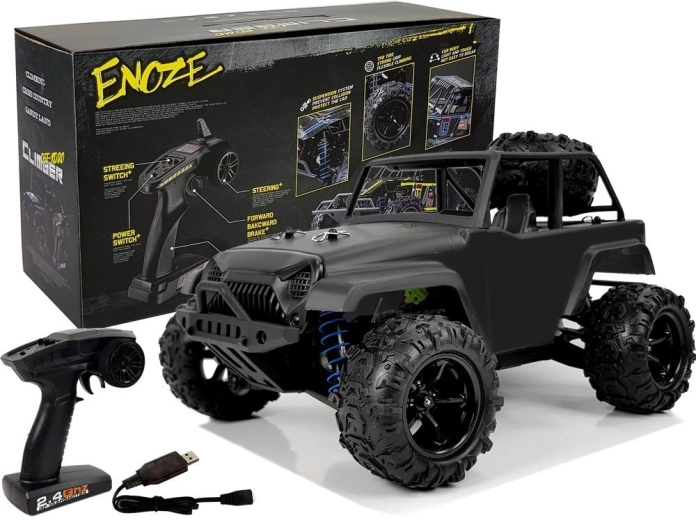 Geländetaugliches RC-Auto ENOZE 1:18 schwarz (bis 40 km/h)