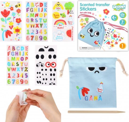 WOOPIE ART&FUN Kreativ-Set zum Verzieren eines Textilbeutels mit Namen