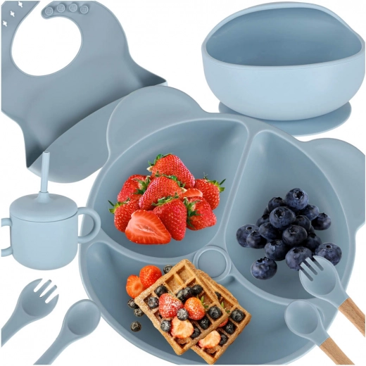 Silikon-Baby-Essset 8-teilig mint