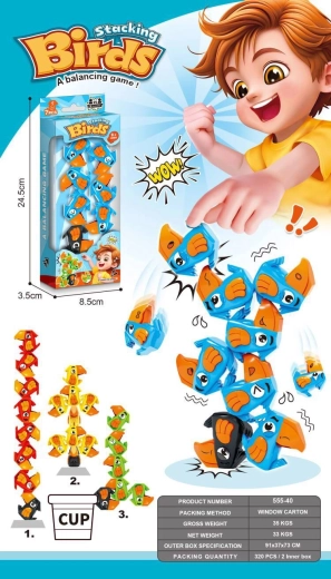 Spiel Vogelturm – Geschicklichkeitsspiel für Kinder