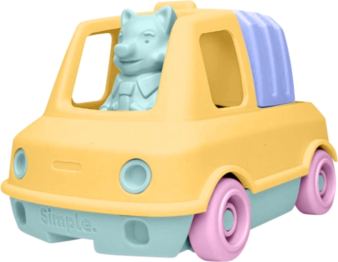 Simple. Oranger Müllwagen für Kinder – für Sand und Wasser
