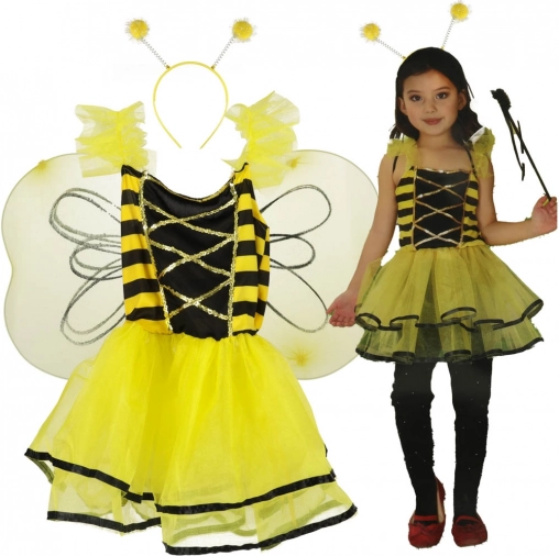 Kinderkostüm Biene mit Accessoires