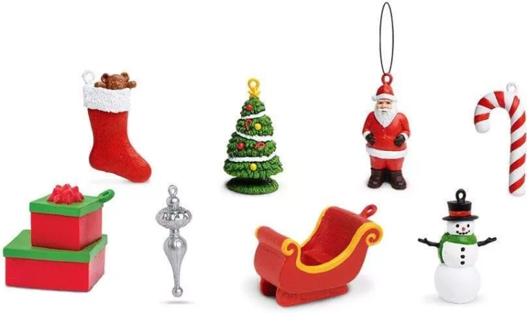 8 Weihnachts-Mini-Figuren in einer Packung