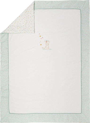 Nattou doppelseitige Babydecke aus Velours und Baumwolle 135 × 100 cm Mila, Zoe & Lana