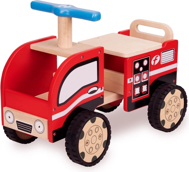 Holz Rutschauto Feuerwehrauto