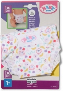 BABY born Stoffwindeln für Puppen 36 cm - 2 Stück
