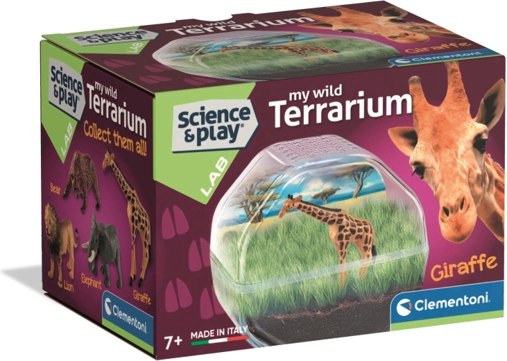 Mini-Terrarium mit Giraffe CLEMENTONI