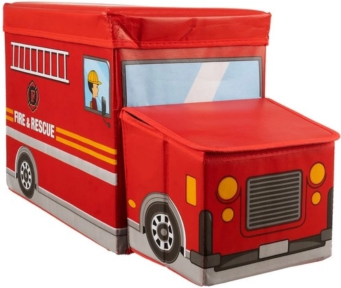 Textilbox für Spielzeug Feuerwehrwagen