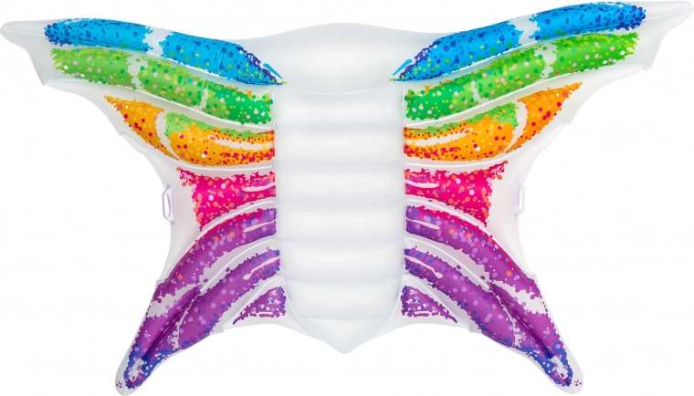 Aufblasbare Luftmatratze Regenbogen-Schmetterling 294 × 193 cm