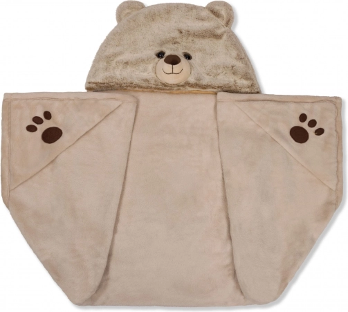 Wärmende Decke mit Kapuze Bär Cozy Noxxiez
