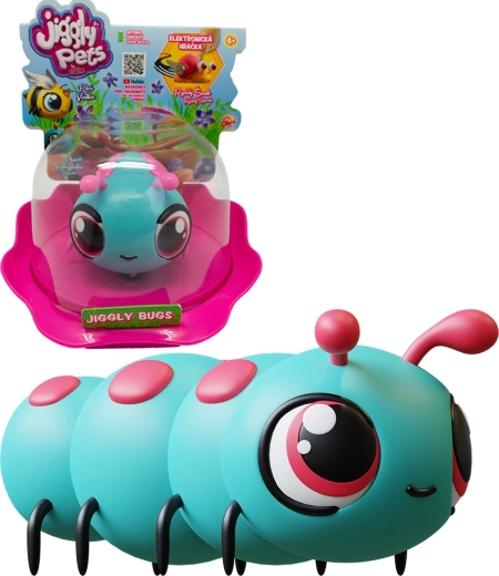 Jiggly Bugs Raupe blau