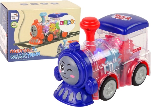 LED-Lokomotive mit Reibungsantrieb, transparent