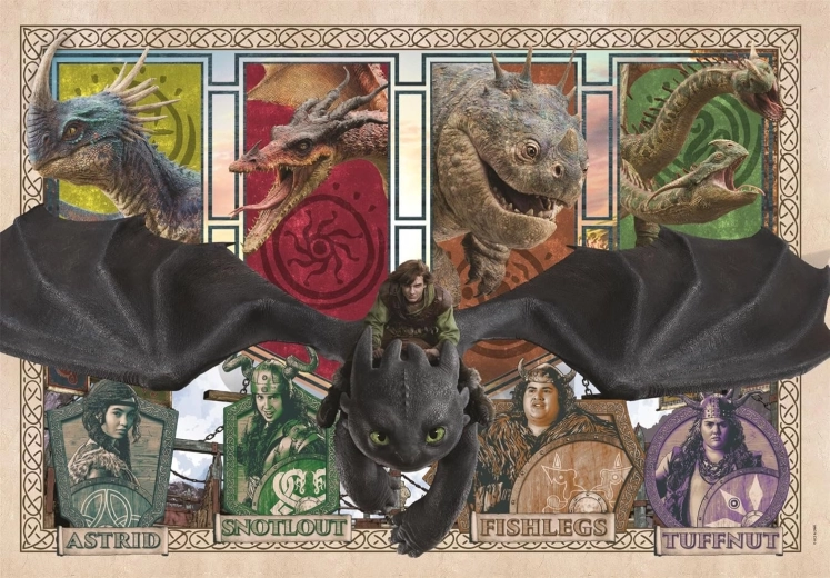 Clementoni Puzzle Drachenzähmen leicht gemacht SuperColor 300 Teile