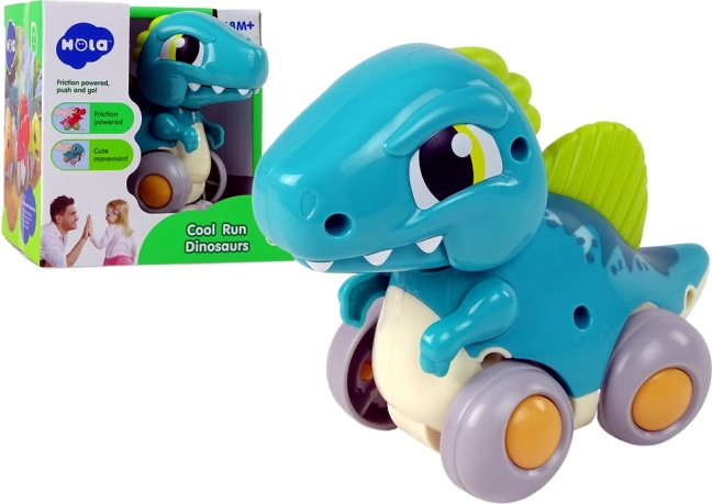 Dinosaurier auf Rädern – blaue Spinosaurus-Figur