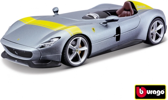 Ferrari Monza SP1 silbern/blau Metallmodell 1:24