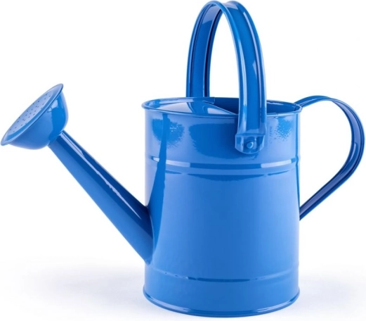 Metallene blaue Gießkanne WOODY