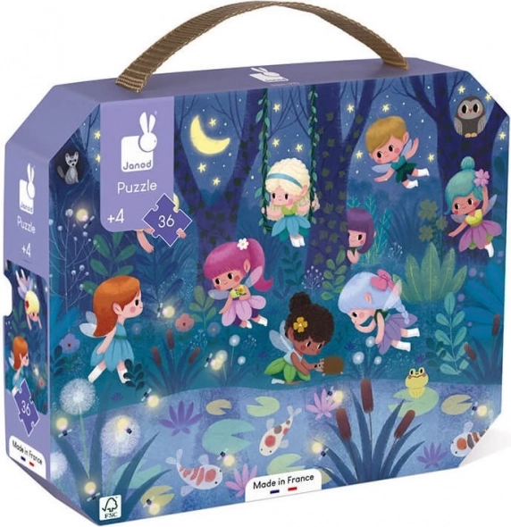 Puzzle im Koffer Nachtfeen 36 Teile