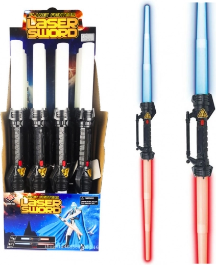 Ausziehbares Weltraum-Lichtschwert mit Effekten