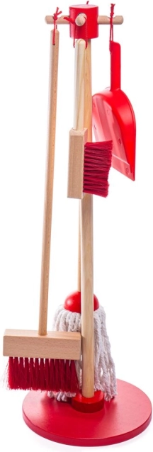 Bigjigs Toys Kinder-Putzset – Rot