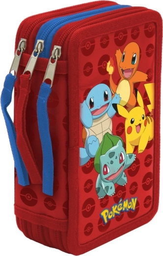 Pokémon dreistöckiges gefülltes Federmäppchen