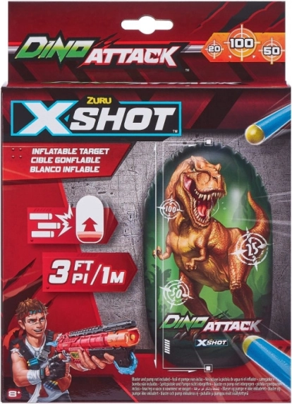 Aufblasbare Zielscheibe Dino Attack für Kinder