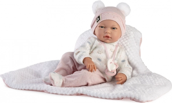 Realistische Babypuppe Guca Gala mit Weichem Stoffkörper 38 cm