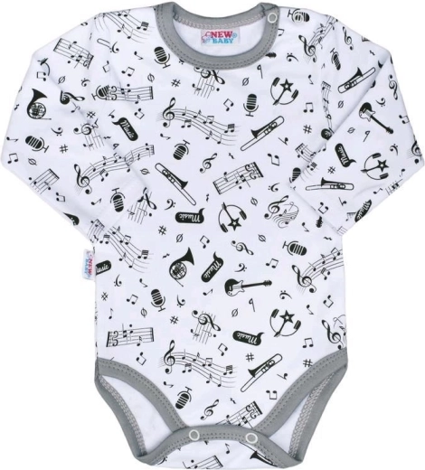 New Baby Music Baby-Baumwollbody mit langem Ärmel