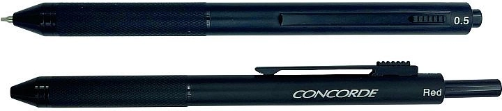Kugelschreiber Multifunktionsstift 4-in-1 CONCORDE Chameleon, schwarz