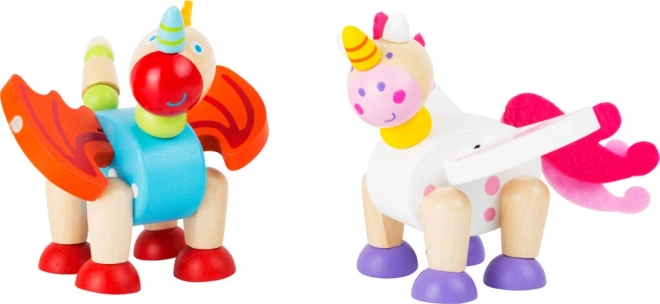 Flexible Holzfigur Small Foot – Einhorn