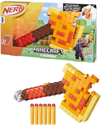NERF Minecraft Feuerbrand-Axt