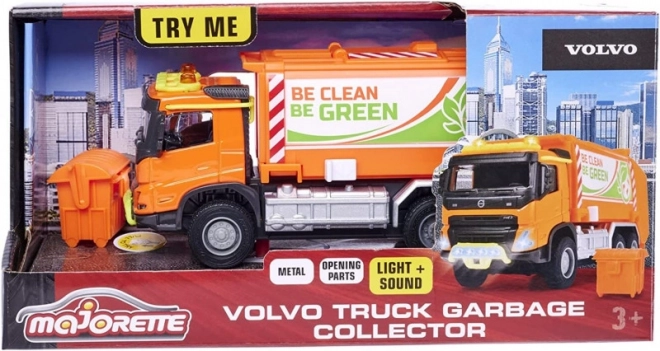 Majorette Grand Volvo Müllauto 19 cm mit Licht und Sound