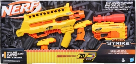 Nerf Alpha Strike Blaster und Darts für Kinder