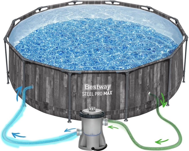 Sauberes Wasser dank Filterpumpe und Pflegechemie im Set