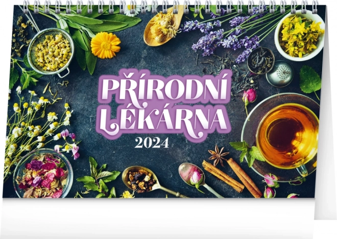 Tischkalender Naturapotheke 2024, 23,1 × 14,5 cm