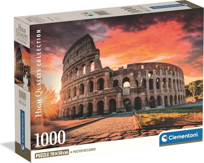 Clementoni Puzzle Rom – Kolosseum bei Sonnenuntergang 1000 Teile