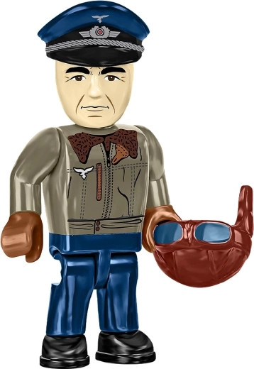 Pilotenfigur und Ausstellungspräsentation