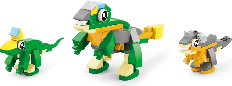 Bis zu 12 verschiedene Dinosaurier aus einem Set