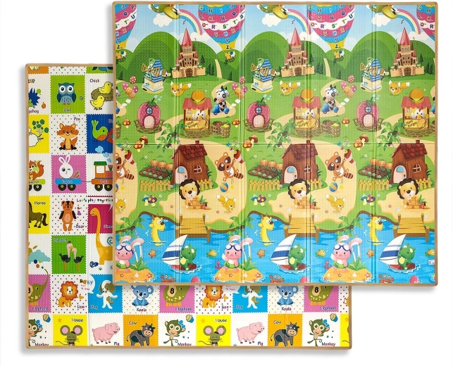Milly Mally faltbare Schaumstoff-Spielmatte Play Colourful Animals t1
