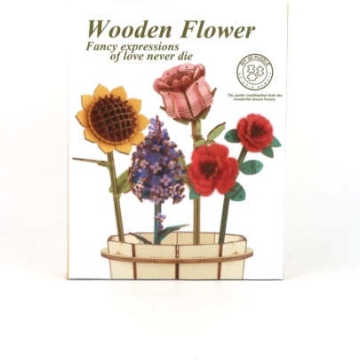 3D Blumenstrauß aus Holz