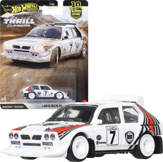Mattel Hot Wheels Car Culture Lancia Delta S4 Metallmodellauto - 1 Stück