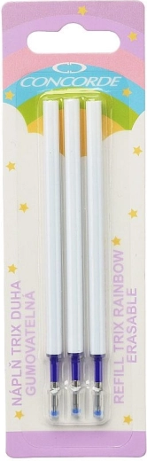 Radierbare Mine für Gelstift CONCORDE Trix Duha, blau, 3 Stk.