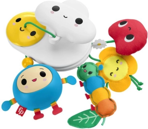 Fisher‑Price Hänge-Spielzeug Happy World mit Blümchen und Wölkchen