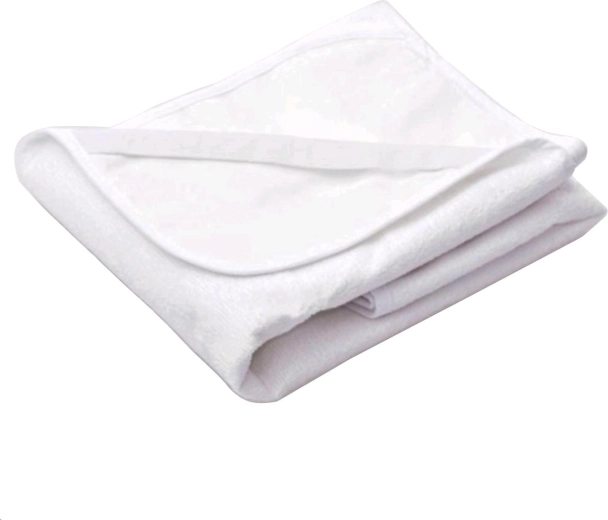 Frottee-Wasserdichte Unterlage New Baby 40 × 90 Weiß
