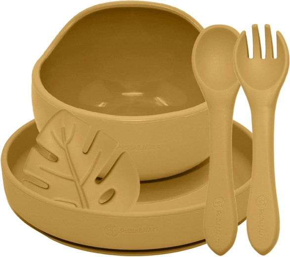 Petite&Mars Silikon-Essset Take&Match, 4-teilig, Intense Ochre, 6m+
