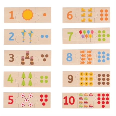 Bigjigs Toys Lehrreiches Zählpuzzle