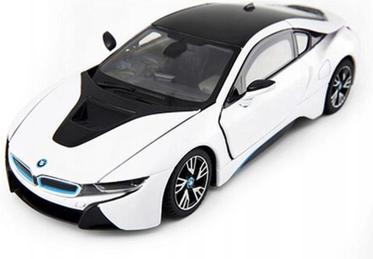 Automodell BMW i8 1:24 aus Metall, weiß
