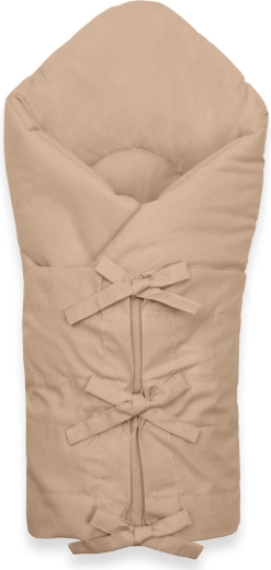 Klassische Schnür-Wickeldecke New Baby Cappuccino