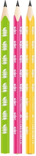 Grafitstifte Keyroad Neon Jumbo dreikantig HB, 6 Stk.
